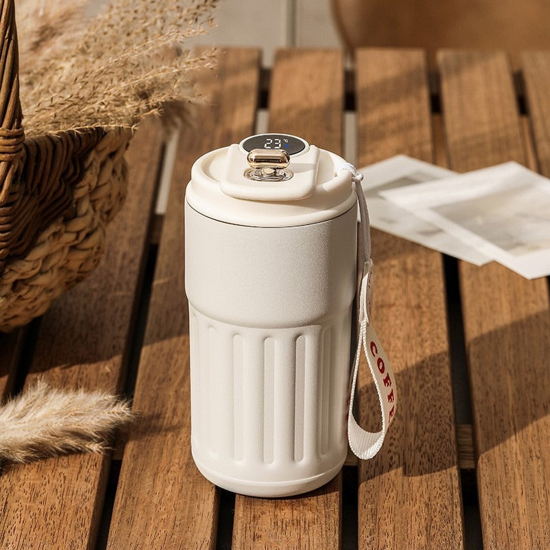 New Portable Stainless steel Thermos Coffee cup with LED temperature display