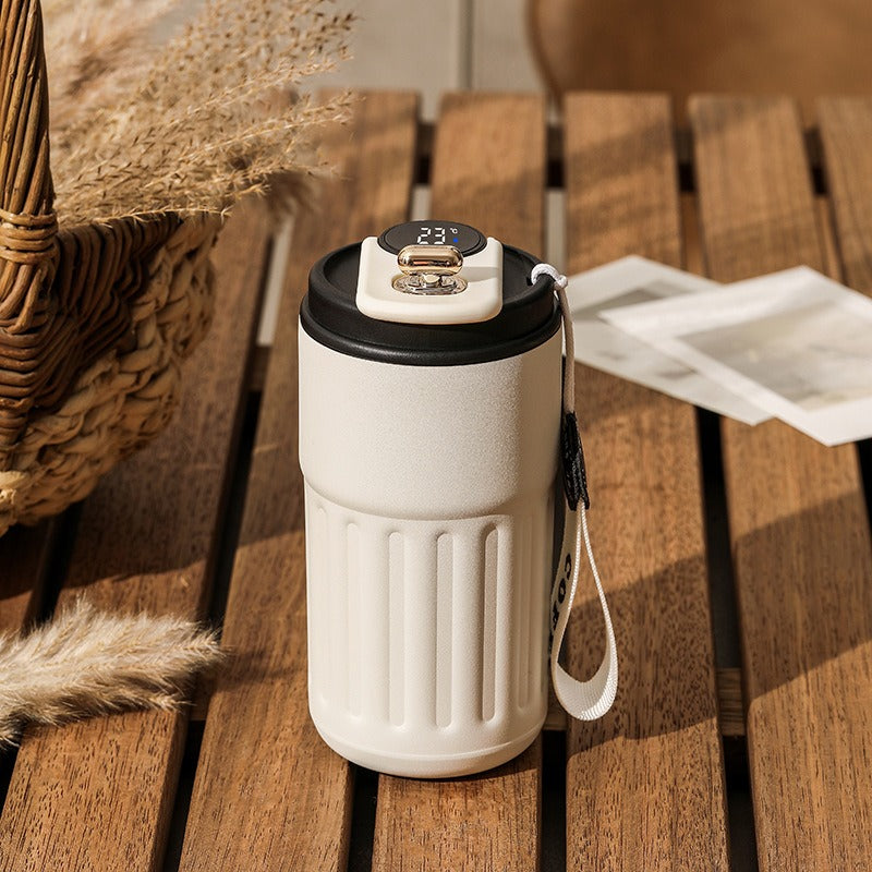 New Portable Stainless steel Thermos Coffee cup with LED temperature display