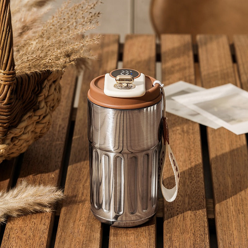 New Portable Stainless steel Thermos Coffee cup with LED temperature display