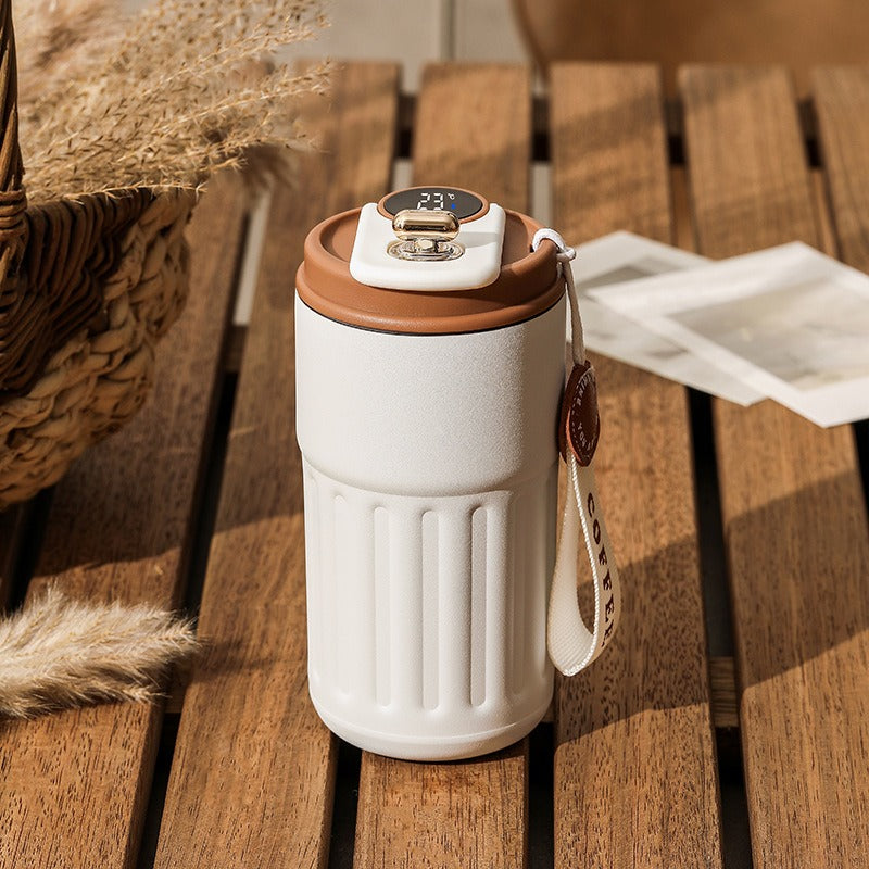 New Portable Stainless steel Thermos Coffee cup with LED temperature display